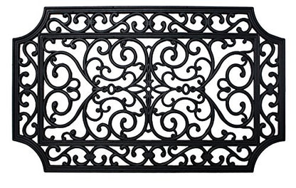 DII Rubber Doormats Collection All Weather, 18x30, French Quarter - color: French Quarter, size: 1'6" x 2'6" (Rectangular)