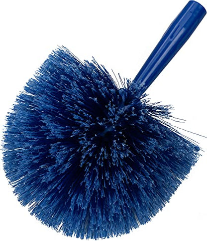 Sparta Round Duster Head, Soft Flagged Bristles, 9 Inch, Blue