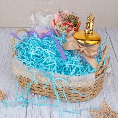 Caleihd Crinkle Cut Paper Shred Filler Gift Cushion Streamer Blue - color: Blue
