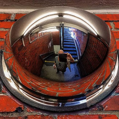 12 Inch Convex Mirror Security Mirror for Garage Driveway Supermarket Warehouse Blind Spot Safety for Traffic and Parking Assist