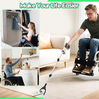 Upgraded 43 Inch Grabber Reacher Tool, Grabbers for Seniors, Extra Long Reacher Grabber Pickup Tool, Anti - Slip Wide Jaw, for Trash Pickup & Surgery Recovery - size: 43 Inch