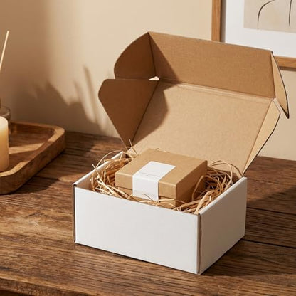 PHAREGE 30 Pack 6x4x3 inch Small Shipping Boxes, White Mailing Boxes - color: White, size: 6x4x3 inch 30 Pack