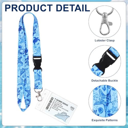 6 Pack Cruise Lanyard for Ship Cards, Cruise Essentials 2026, Starfish - color: 6 Pack Starfish