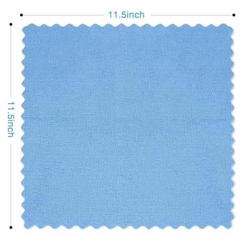 Orighty Microfiber Cleaning Cloth Bulk, 100 Pack, 11.5x11.5 inch, Blue - color: Blue, size: 100 Pack