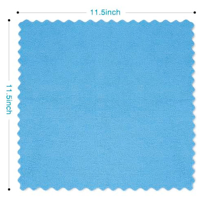 Orighty Microfiber Cleaning Cloth Bulk, 100 Pack, 11.5x11.5 inch, Blue - color: Blue, size: 100 Pack