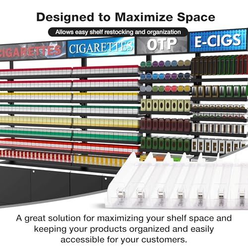 20-Pack 4FT, 12IN, 3N Spring-Loaded Shelf Pushers for Gondola Shelves (1–6 oz Products) - size: 3N (1-to-6 OZ)