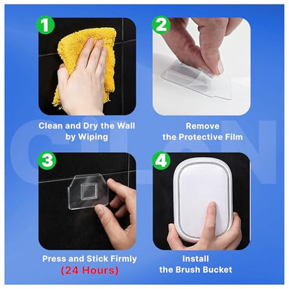 CiLoN Disposable Toilet Brush, Toilet Wand Cleaning System, Bowl Scrubber