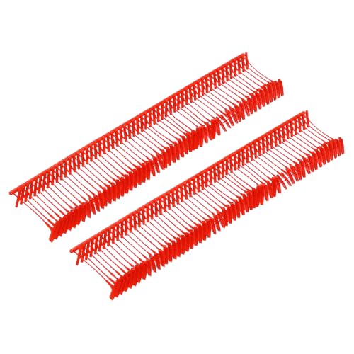 MECCANIXITY Standard Tagging Fasteners,Plastic Regular,Standard Label Gun Price Tagging Barbs for Garment Price Tag Label Tagging Barbs 15mm/0.6 Inch,Pack of 2500 Red - color: Red, size: 0.6 Inch