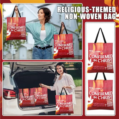 Hosuly 15 Pcs Holy Spirit Confirmation Tote Bags Catholic Gift Bags - style: Holy Spirit