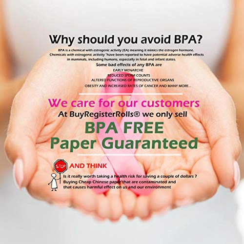 (48 Gsm Paper Thickness) 2 1/4 x 230ft 1-Ply Thermal Paper [50 Rolls] BPA Free Cash Register Tape Sharp 01PU, 01PU, ER-A520, ER-A530, UP-700, XE-A201, XE-A202, XE-A302 CBM262, CBM270 - size: 1 Case - 50 Rolls, style: 2 1/4" x 230' Thermal