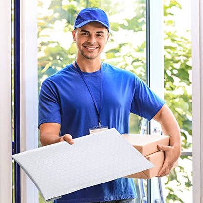 Fuxury White Bubble Mailers 10.5x16" 40 Pack,Padded Envelopes Self Seal - color: White, size: 10.5x16" 40PC