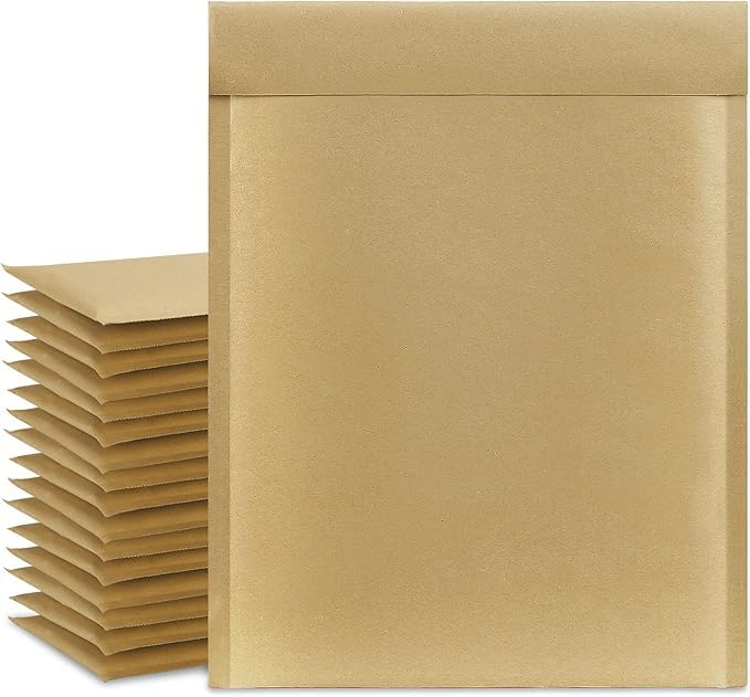 UCGOU Kraft Bubble Mailers 10.5x16" 40 Pack Usable Size 10.5x15" Brown #5 - size: 10.5x16" 40PC