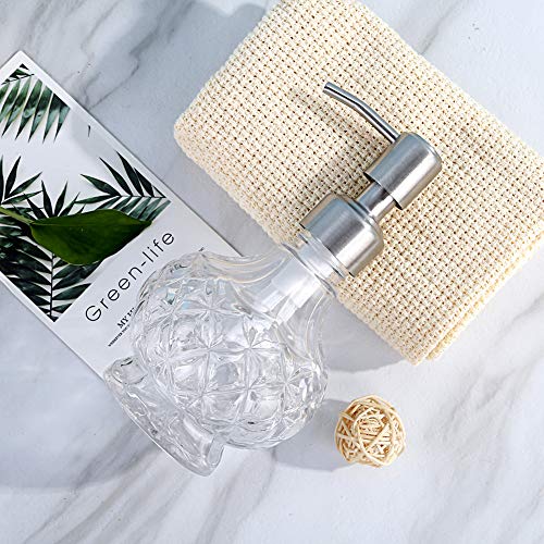 YunNasi Soap Dispenser with Pump, Clear Crystal Design, Refillable - color: Style 1