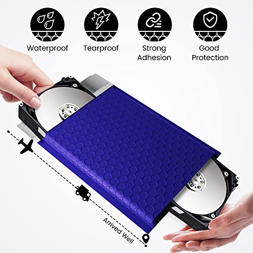 Fuxury 300 Pack Royal Blue Bubble Mailers 6x10" Bubble Shipping Envelopes - color: Royal Blue, size: 6x10" 300PC