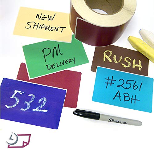 NextDayLabels 500 Rectangle Stickers, Color Coding Labels Roll, (3" x 5") - color: Blue