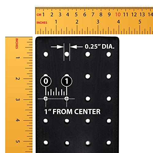 Azar 700220-BLK Pegboard Counter Display, Black, 4-Sided Revolving - color: Black, style: Pegboard only