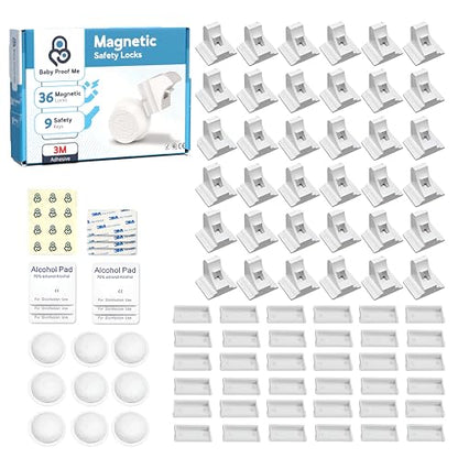 Baby Proof Me Baby Proofing Magnetic Child Safety Cabinet Locks, 36-Pack - size: 36 Locks + 9 Keys