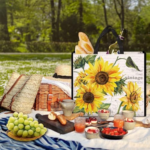 NymphFable Shopping Bags, 6 Pack Mixed Reusable Grocery Tote Bags 50LBS - color: Colorful Nature