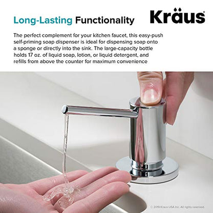 KRAUS Kitchen Soap and Lotion Dispenser in Chrome, KSD-43CH - color: Chrome