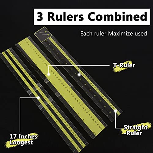 Movable T-Shirt Alignment Ruler Guide Tool for Heat Press