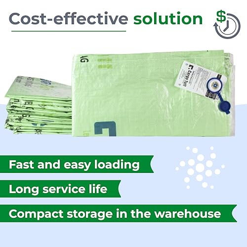 IDL Packaging 48" x 72" Dunnage Airbags, Woven Polypropylene, Level 1 - Fill The Void in Trucks and Intermodal Shipments, Reusable - Load Securement Airbags for Container Stuffing - size: 48" x 72" Bag