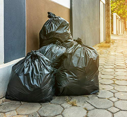 Tasker 55 Gallon Trash Bags Heavy Duty, Extra Large Lawn & Leaf Bags, Black - size: 50 Count (Pack of 1)