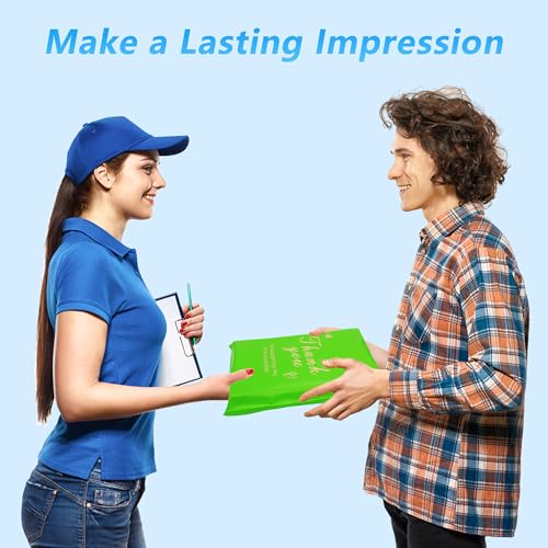 Thank You Poly Mailer 10x13 Inch 100 Pcs, Green - color: Green, size: 10x13 Inch 100 pcs