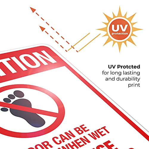 Floor Can Be Slippery When Wet Sign, - size: 24x30