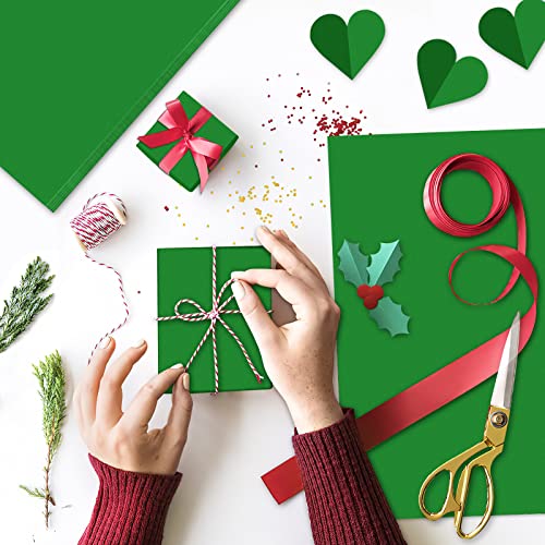 NEBURORA 60 Sheets Green Tissue Paper Set Christmas Gift Wrap Paper(Green) - color: Green