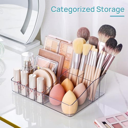 Vtopmart 3 Tier Clear Makeup Organizer with 2 Drawers - style: 3 Tier