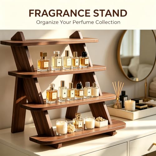 Wooden Cupcake Stand, 4 Tier Wood Rustic Cupcake Stand - color: J-Walnut-2Pcs