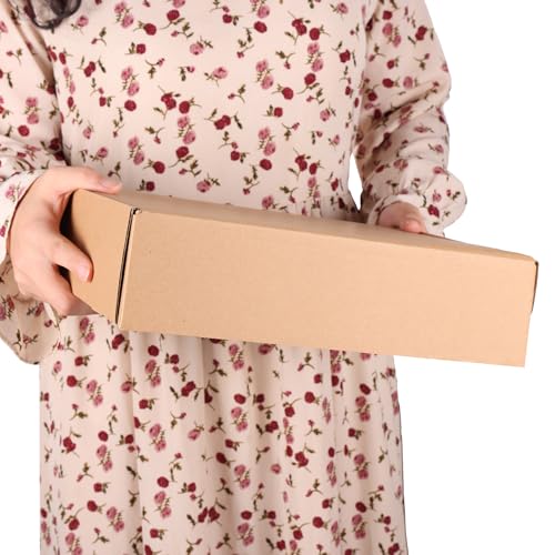 PHAREGE 6 Pack 12x9x3 inch Cardboard Shipping Boxes, Brown Mailing Box - color: Brown, size: 12x9x3 inch 6 Pack