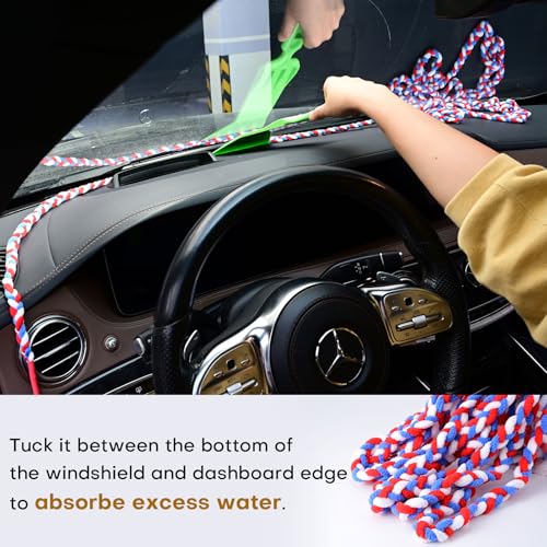 NEWISHTOOL 16 Ft Soak Rope for Window Tint, 5M Microfiber Rope Tools