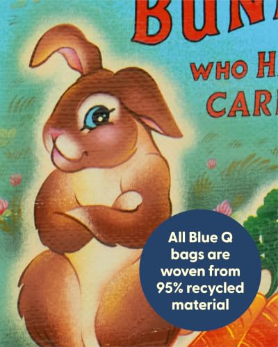 Blue Q Handy Tote Bag - Funny Reycled & Reusable Tote Bag - color: The Bunny Who Hated Carrots