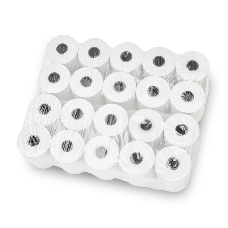 (100 Rolls) 2 1/4 x 85 (48 GSM Paper thickness) Thermal Paper rolls Fits Most Credit Card Terminals VX510 VX570 FD50 T4220 FD50 FD55 FD130 T4220 T4230 from Paper of America