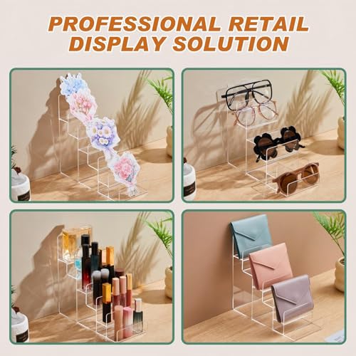 Kathfly 2 Pack 6-tier Acrylic Display Stand for Purses & Wallets - size: 6-tier
