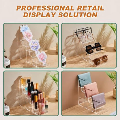 Kathfly 2 Pack 6-tier Acrylic Display Stand for Purses & Wallets - size: 6-tier