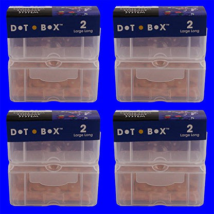 DotBox Large Long Box - 8 pcs - Little Storage Boxes - 4 Packages of 2 - size: Large Long Box