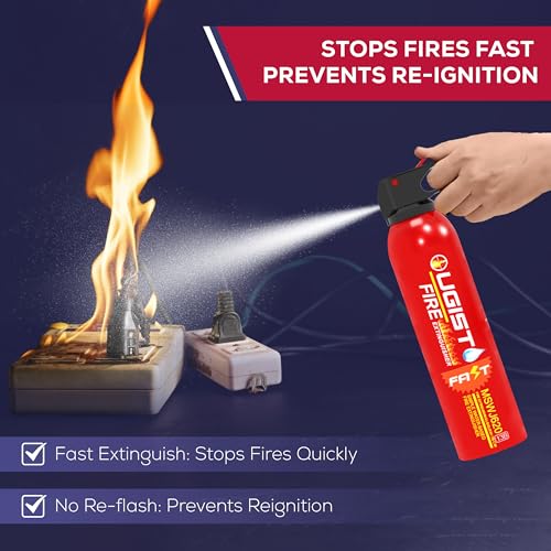 Fire Extinguisher Spray for Vehicle & Home 620ml 2 Count, Car Fire Extinquishers, Prevent Re-lgnition, Best Suitable for Kitchen,The House Car Truck Boat Water-Based Mini Fire Extinguishers - size: 2PCS