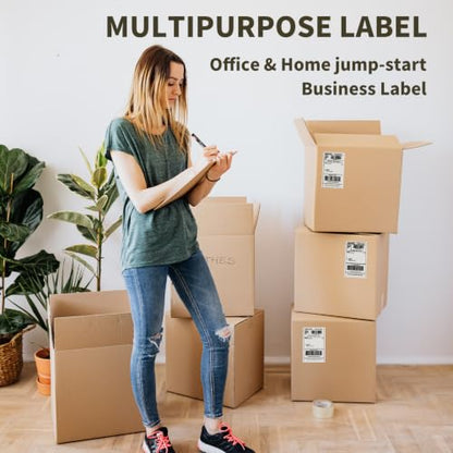 LLIKED 4x6 Fanfold Thermal Label, 100 Per Stack Thermal Shipping Labels - size: 100 Labels