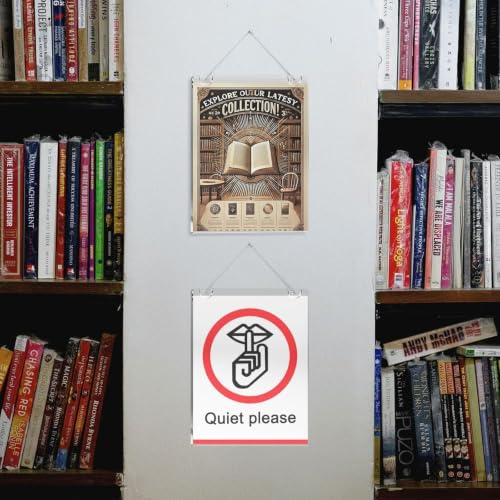 NIUBEE 5x7 Acrylic Wall Sign Holder Vertical Wall Mount 6 Pack - size: Vertical 6 Pack 5" x 7"