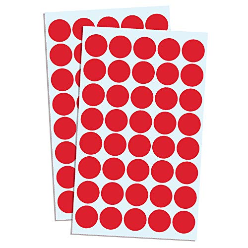 TownStix 8000 Pack, 3/4" Round Dot Stickers Circle Labels - Red - color: Red, size: 8000 Pack