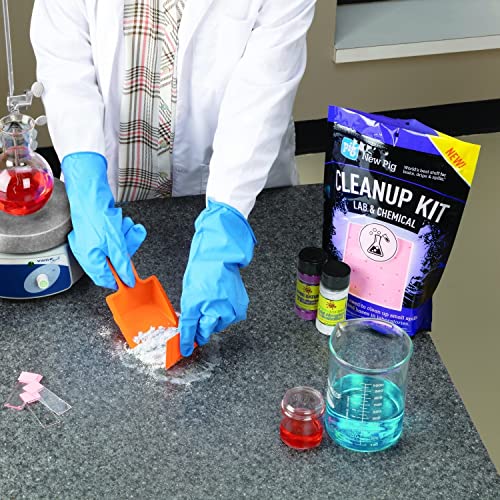 PIG Chemical Cleanup Kit - for Small Laboratory Spills - 9.25" L x 4" W x 13" H - PM50002