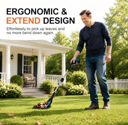 2 Pack 43" Grabber Reacher Tool, LEGENDONE Foldable Reaching Pickup Tool - color: 43"orange&blue- 2pack