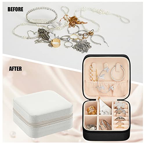 Taiyin 6/12/50 Pcs Travel Jewelry Case Bulk - color: Black, White