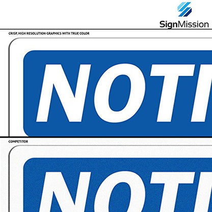 OSHA Notice Sign - Inadequate Emergency Lighting Flashlight | Rigid Plastic Sign | Protect Your Business, Work Site, Warehouse & Shop Area | Made in The USA - size: 10" X 7" Rigid Plastic