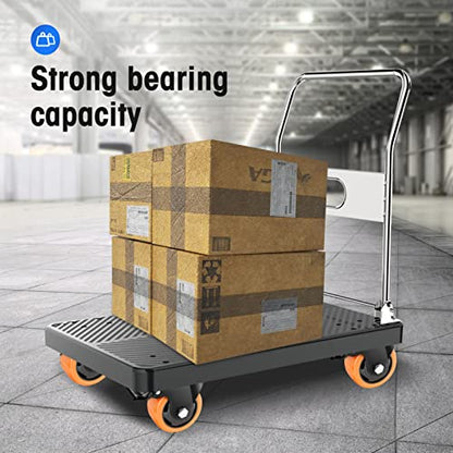 3" Swivel Plate Casters, 1000Lbs Capacity with Brake - color: Orange, size: 3 Inch