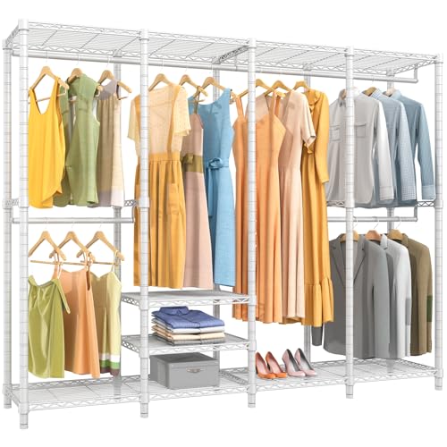 VIPEK V40 Heavy Duty Clothes Rack, Modular Closet System Clothing Rack - color: White, size: V40 Regular