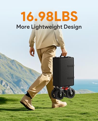 180L Wagons Carts Foldable with Wheels and Brakes for Camping Grocery - color: Black, size: 180l