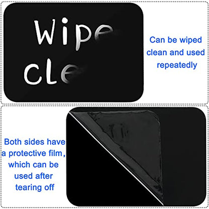 6 Pack 5.8x4.1" Double-Sided Chalkboard Signs with Clips for Retail Display - color: 6 5.8 X 4.1" Black Clips